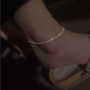 NWT Silver sparkle anklet